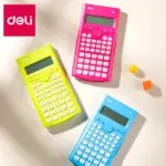 Deli Scientific Calculator 1710A – Dual Power, 240 Functions, 10+2 Digits Display, Multicolor