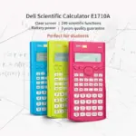 Deli Scientific Calculator 1710A – Dual Power, 240 Functions, 10+2 Digits Display, Multicolor
