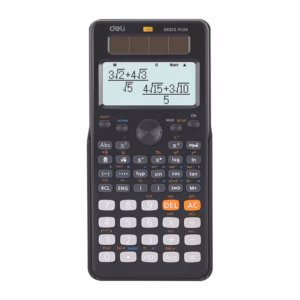 Deli Scientific Calculator D82ES Plus - Dual Power, 252 Functions, 12-Digit Large Display
