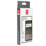 Deli Scientific Calculator D82ES Plus - Dual Power, 252 Functions, 12-Digit Large Display