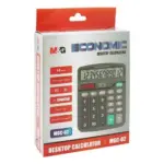 M&G Economic Desktop Calculator MGC-02 ADG98766 – Dual Power, 12-Digit Display, Grand Total Function