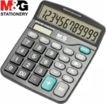 M&G Economic Desktop Calculator MGC-02 ADG98766 – Dual Power, 12-Digit Display, Grand Total Function