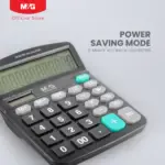 M&G Economic Desktop Calculator MGC-02 ADG98766 – Dual Power, 12-Digit Display, Grand Total Function