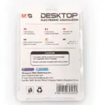 M&G Electronic Desktop Calculator MGC-09 ADG98775 – Dual Power, 12-Digit Display, Grand Total Function
