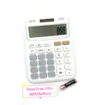M&G Electronic Desktop Calculator MGC-09 ADG98775 – Dual Power, 12-Digit Display, Grand Total Function