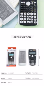 M&G Scientific Calculator MG-991ES Plus ADG981D7 – Dual Power, 417 Functions, Large Display