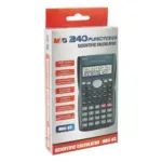 M&G Scientific Calculator MGC-03 ADG98767 – Dual Power, 240 Functions, 2-Line Display with Hard Case