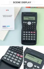 M&G Scientific Calculator MGC-03 ADG98767 – Dual Power, 240 Functions, 2-Line Display with Hard Case