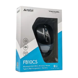 A4Tech Bluetooth Wireless Mouse - FB10CS - Rechargable - Silent Clicks
