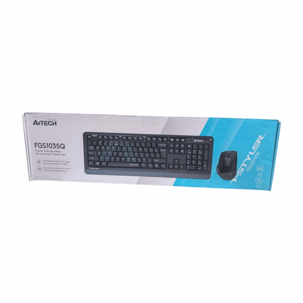 Home Mega-Electronics 78 A4Tech Wireless Keyboard &Amp; Mouse Combo - Fgs1035Q