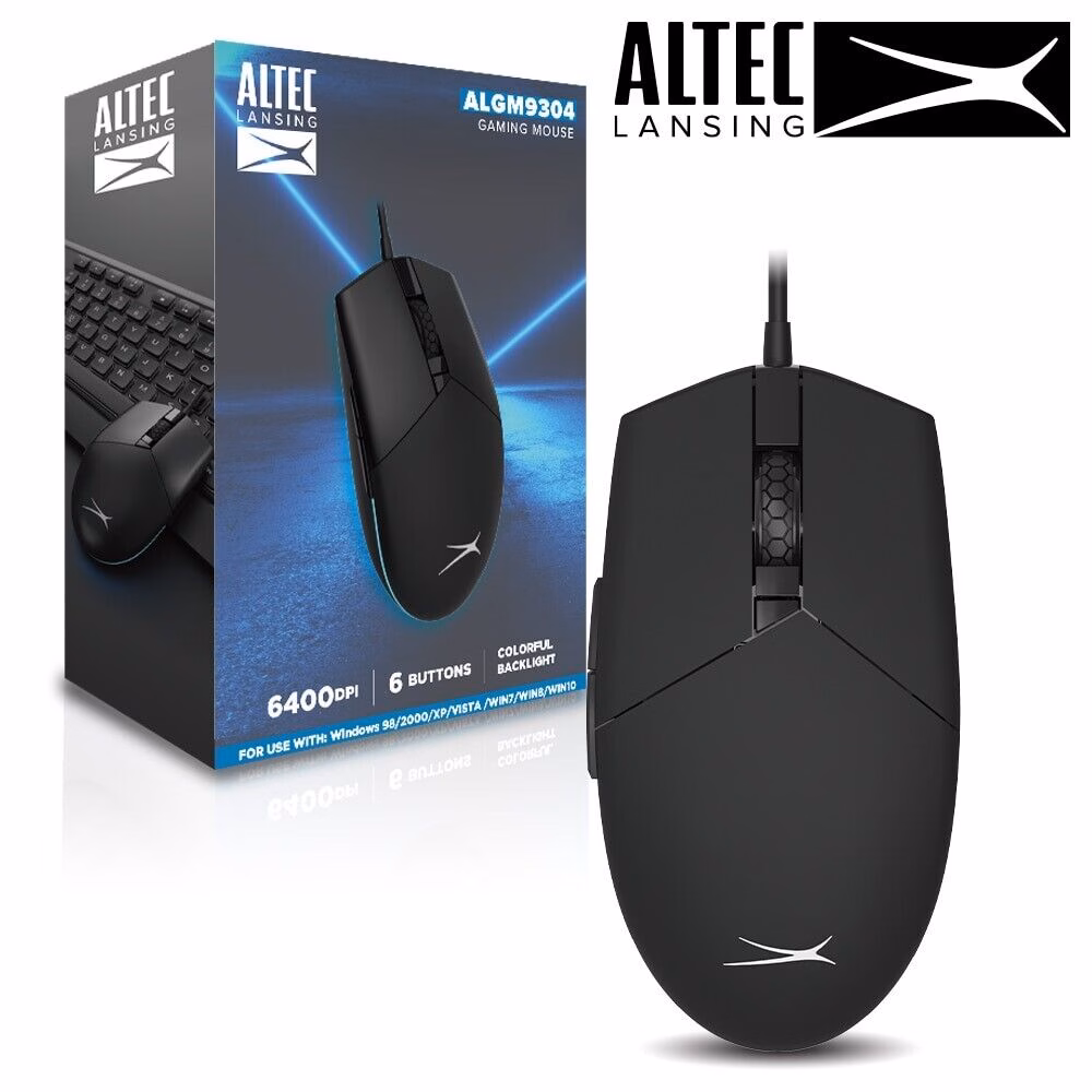 Home Mega-Electronics 85 Altec Lansing Rgb Gaming Mouse - Algm9304 – 6400Dpi