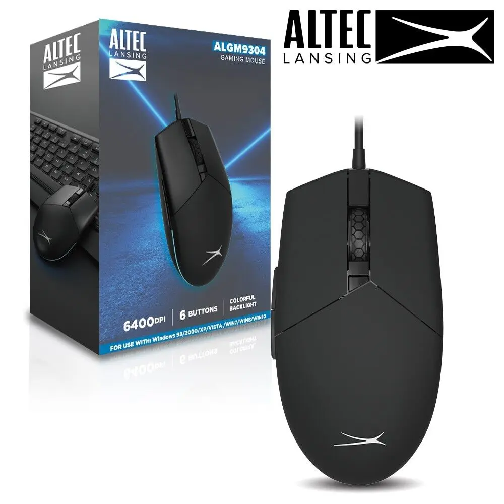 Altec Lansing Rgb Gaming Mouse - Algm9304 – 6400Dpi