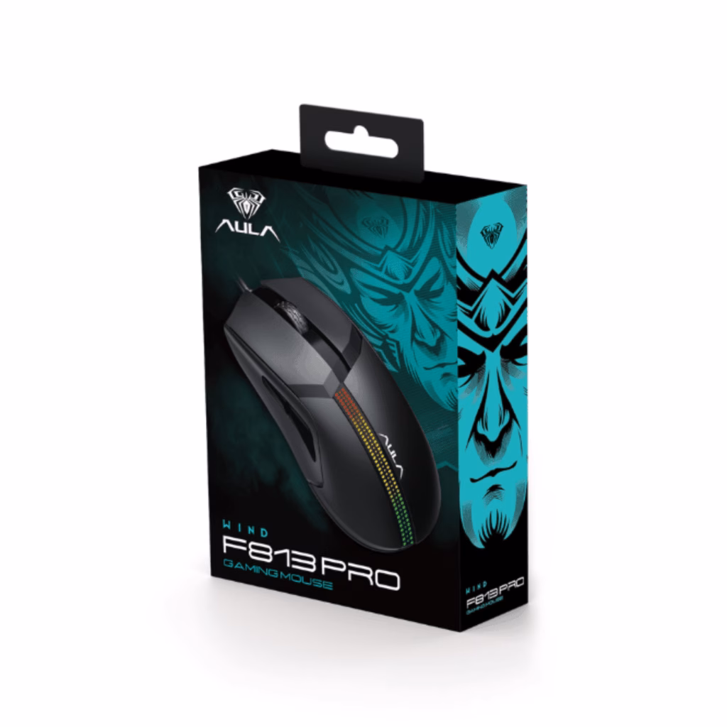 Home Mega-Electronics 80 Aula Rgb Gaming Mouse - F813 Pro – 12400Dpi