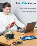 Wisdom 100W 8-Port USB & USB-C Charging Station - Image 10