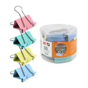 M&G Colorful Binder Clips – ABS92765 – 50mm – 12Pcs