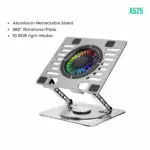 Amaze Laptop Aluminum Rotatable RGB Cooling Stand - A525 - Image 4