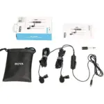BOYA Dual Omni‑Directional Lavalier Mic - BY‑M1DM - Original