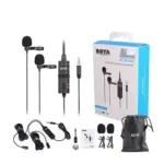 BOYA Dual Omni‑Directional Lavalier Mic - BY‑M1DM - Original