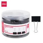 Deli Black Binder Clips - E8561A - 51mm - 12Pcs (1)