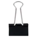 Deli Black Binder Clips – E8563A – 32mm – 24Pcs