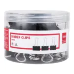 Deli Black Binder Clips – E8563A – 32mm – 24Pcs