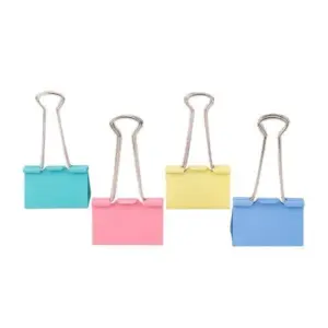 Deli Color Binder Clips – E8552A – 41mm – 24Pcs