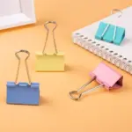 Deli Color Binder Clips – E8552A – 41mm – 24Pcs