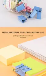 Deli Color Binder Clips – E8552A – 41mm – 24Pcs