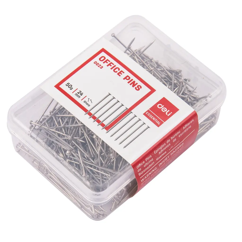 Deli Office Pins E0023 – 50G Pack, 24Mm