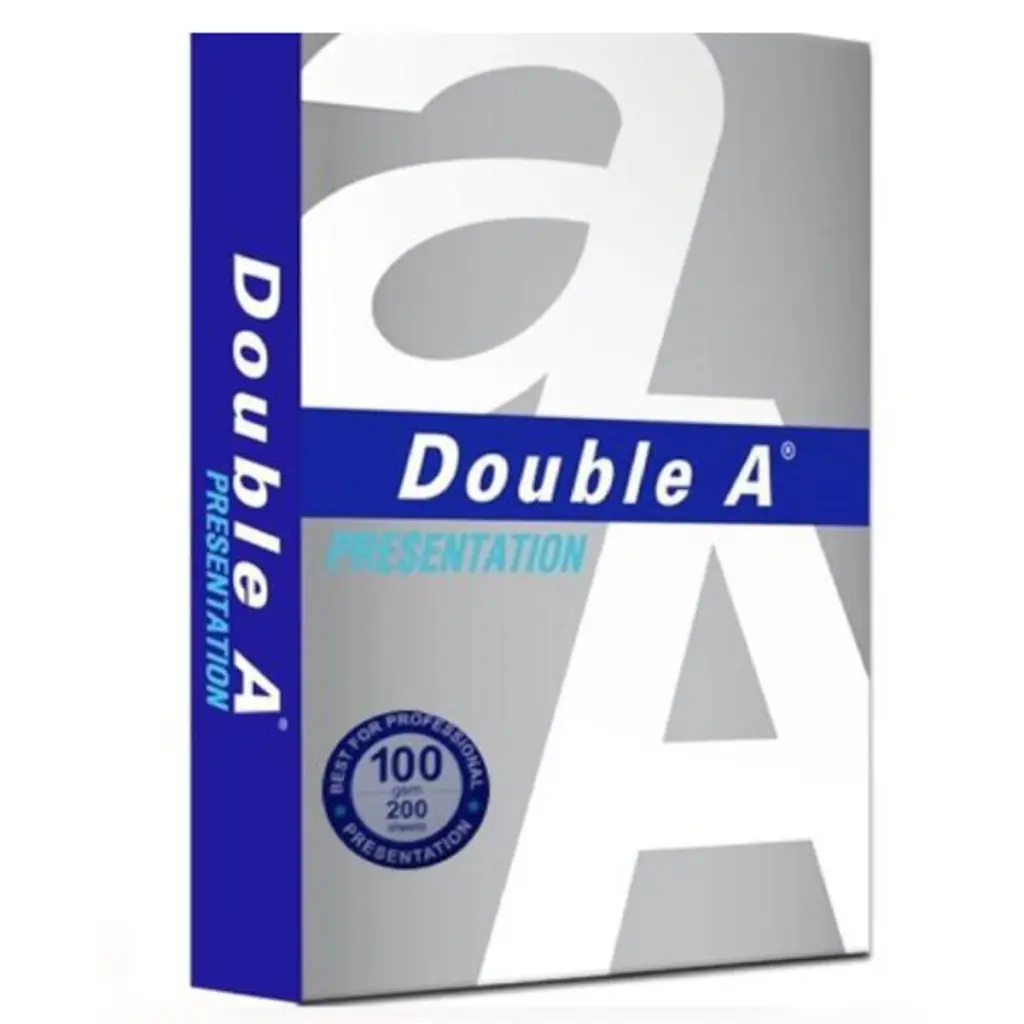 Double Aa A4 Plain Paper Ream - 100Gsm - 200 Sheets Pack