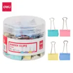 Deli Color Binder Clips – E8555A – 19mm – 40Pcs