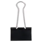 Deli Black Binder Clips – E8562A – 41mm – 24Pcs