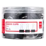 Deli Black Binder Clips - E8564A - 25mm - 48Pcs