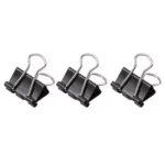 Deli Black Binder Clips - E8566A - 15mm - 60Pcs