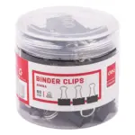 Deli Black Binder Clips - E8566A - 15mm - 60Pcs