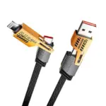 Faster Flat Braided Multi Charging 4-in-1 Cable – 65W