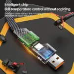 Faster Flat Braided Multi Charging 4-in-1 Cable – 65W