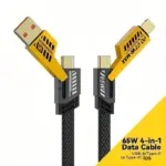 Faster Flat Braided Multi Charging 4-in-1 Cable – 65W