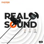Faster Premium Stereo In-Ear Earphones - J10