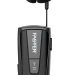 Faster Wireless Bluetooth Stereo Headset - R-12 Pro - Retractable Clip-on Earbuds