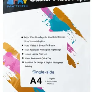 Favtone A4 Glossy Sticker Paper