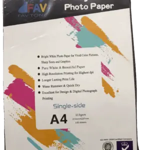 Favtone A4 Single Sided Glossy Paper - 115gsm