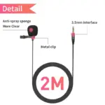 JMARY Lavalier Microphone - MC‑R1 - 3.5mm - 2m