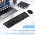 Lekvey Wireless Keyboard & Mouse Combo - Keyboard Only