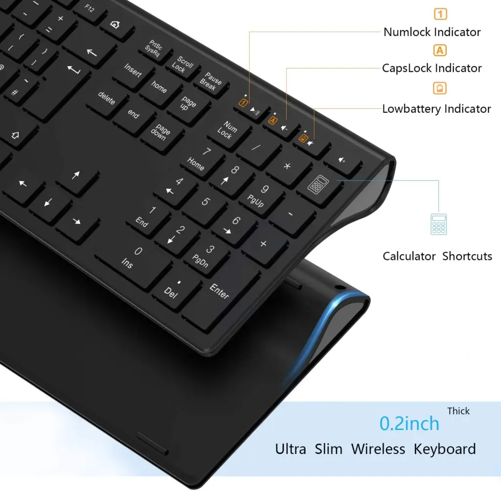 Lekvey Wireless Keyboard &Amp; Mouse Combo - Keyboard Only