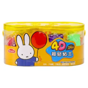 M&G 4D Ultra-Light Miffy Molding Clay Set - FKE03997 - 24 Vibrant Colors