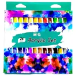 M&G Acrylic Colours Set - APLN6595 - 24 Tubes - 12ml