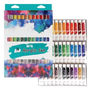 M&G Acrylic Colours Set - APLN6596 - 36 Tubes - 12ml