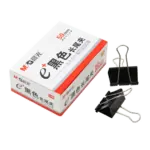 M&G Black Binder Clips – 12Pcs