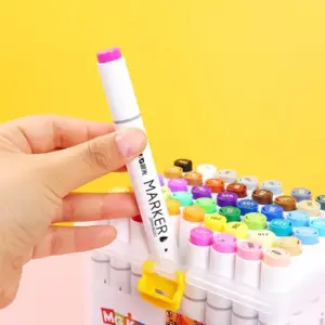 M&G Kids Little Artist Water Colour Brush Markers - ZWBT2704 - 48 Pcs Set